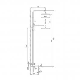 Душевая стойка Gappo G2406-3