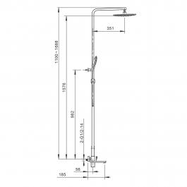 Душевая стойка Gappo G2418
