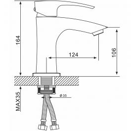 Смеситель для раковины Gappo G1007