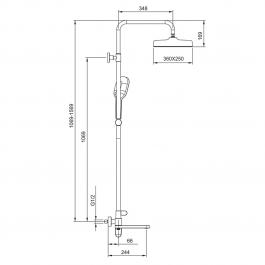 Душевая стойка Gappo G2410-3