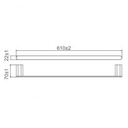 Полотенцедержатель Gappo G30901-3