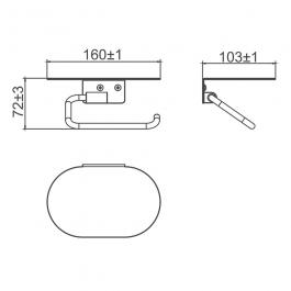 Держатель туалетной бумаги Gappo G30903-3