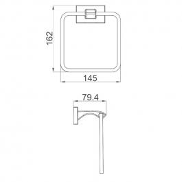 Кольцевой полотенцедержатель Gappo G0704-6
