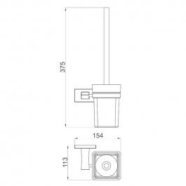 Подвесной ершик для унитаза Gappo G0710-6
