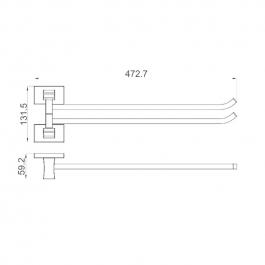 Поворотный полотенцедержатель Gappo G0712