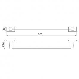Прямой полотенцедержатель Gappo G0701