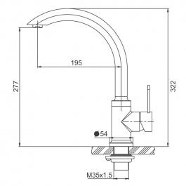 Смеситель для кухни Gappo G4099