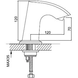 Смеситель для раковины Gappo G518-RU