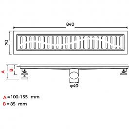 Душевой трап Gappo G88007-39