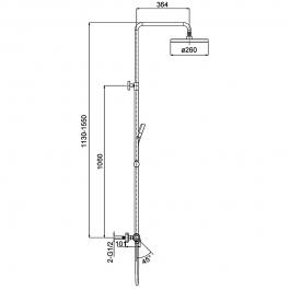 Душевая стойка Gappo G2495-76