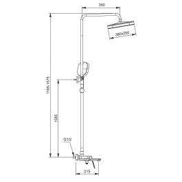 Душевая стойка Gappo G2428-6
