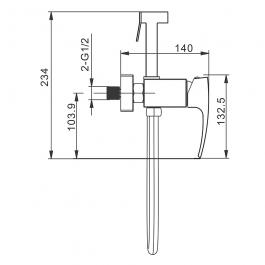 Смеситель с гигиеническим душем Gappo G2007-9