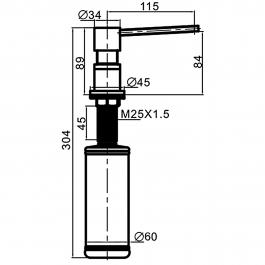 Дозатор для жидкого мыла Gappo G402