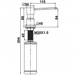Дозатор для жидкого мыла Gappo G402-9