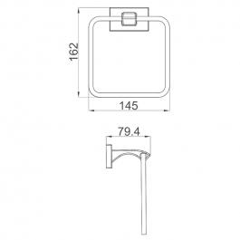 Кольцевой полотенцедержатель Gappo G0704