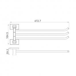 Поворотный полотенцедержатель Gappo G0713