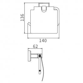 Держатель туалетной бумаги Gappo G3803