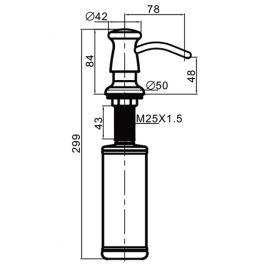 Дозатор для жидкого мыла Gappo G403-4