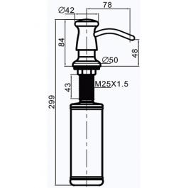 Дозатор для жидкого мыла Gappo G403-6
