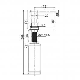 Дозатор жидкого мыла Gappo G404-8