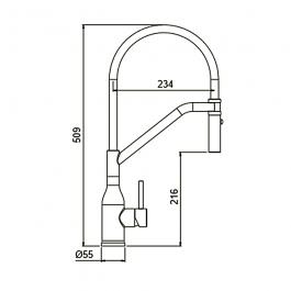 Смеситель для кухни Gappo G4098-15H