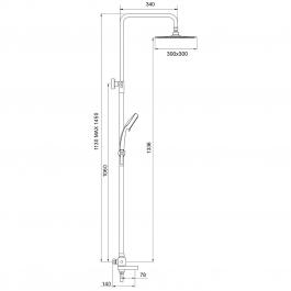 Душевая стойка Gappo G2499-40