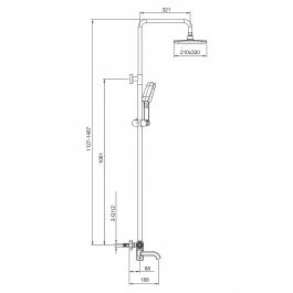 Душевая стойка Gappo G2418-20