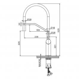 Смеситель для кухни Gappo G4399-83