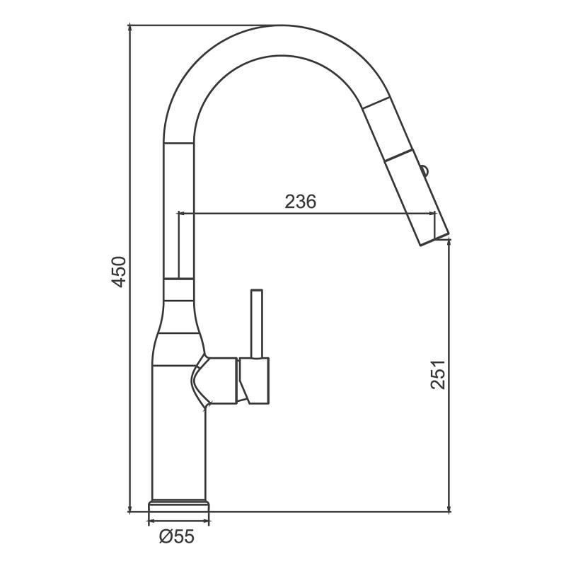 Смеситель для кухни Gappo G4398-43