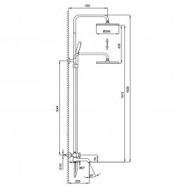 Душевая стойка Gappo G2406-43