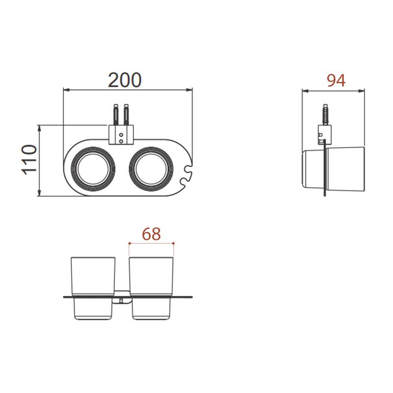 Стакан Gappo G30908-9