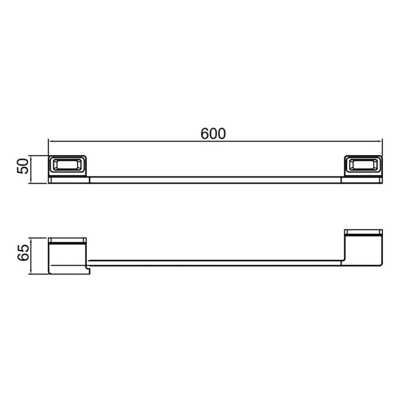 Прямой полотенцедержатель Gappo G30801