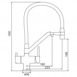 Смеситель для кухни Gappo G4398-88