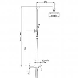 Душевая стойка Gappo G2496-19