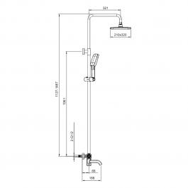 Душевая стойка Gappo G2418-23