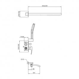 Душевой комплект Gappo G7107-73