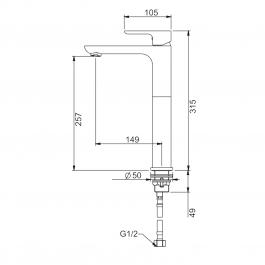 Смеситель для раковины Gappo G1048-32