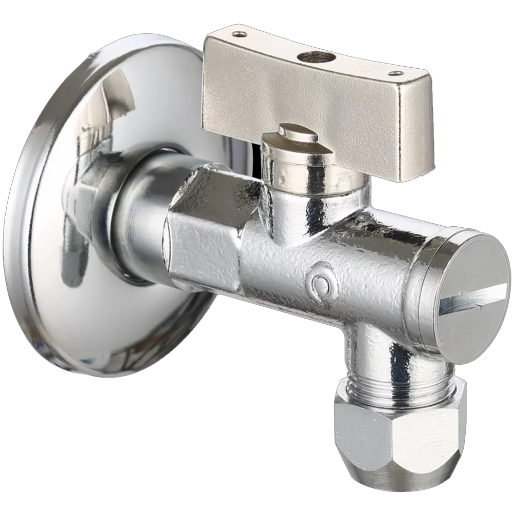 Кран шаровой с фильтром 1/2"х10 мм Gappo G243.0410