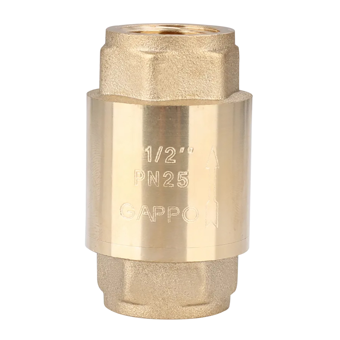 Клапан обратный пружинный с латунным седлом ВР-ВР 1/2"x1/2" Gappo G1241.04.1 уп. 18 шт.