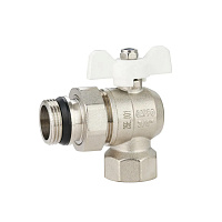 Кран шаровой со сгоном угловой Gappo G215.05.1 ВР/НР 3/4"X3/4" уп. 10 шт.
