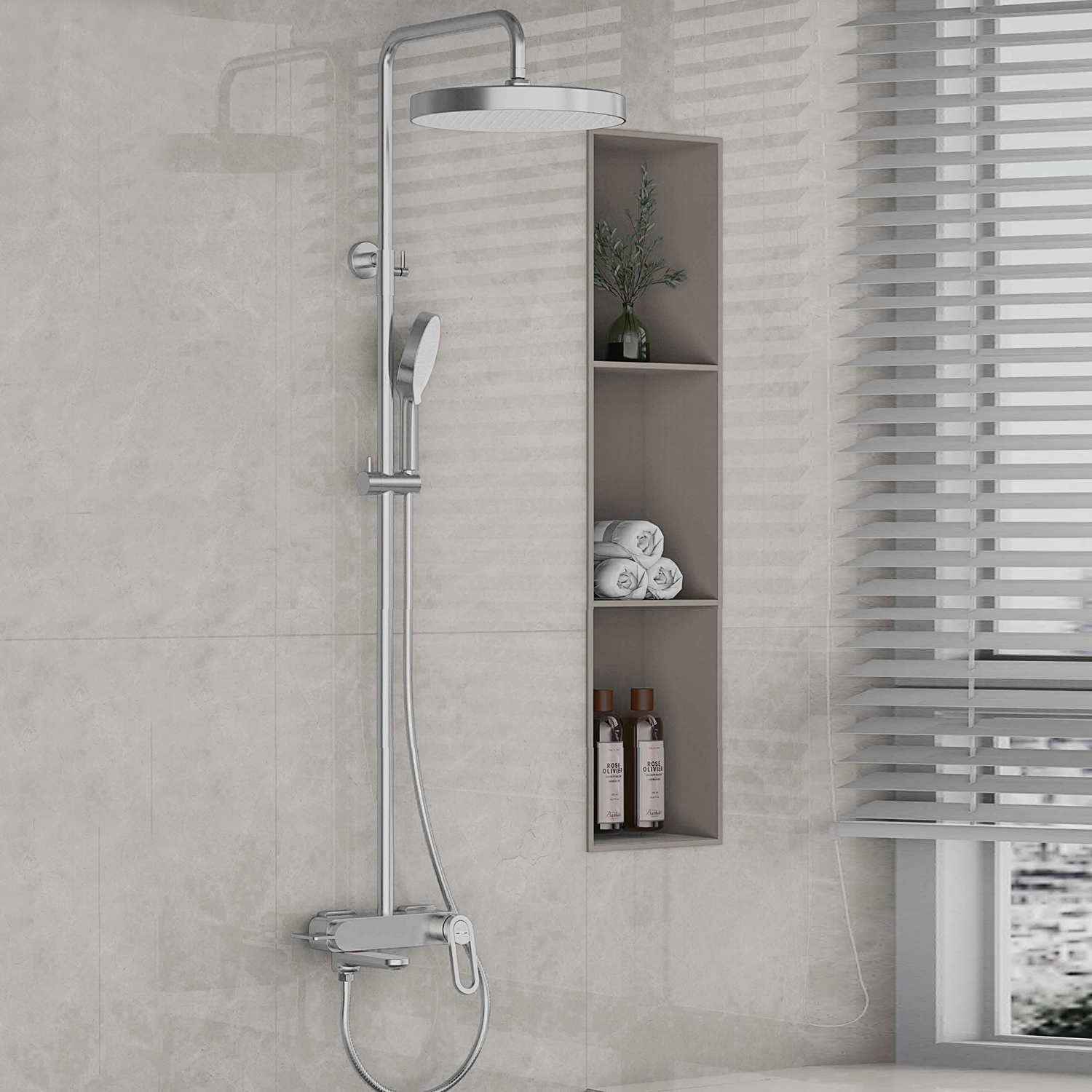 Душевая стойка со смесителем Gappo G2427